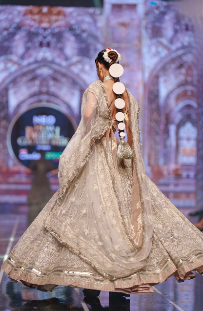 HSY | BCW-03 - Net Lehenga Choli Ensemble