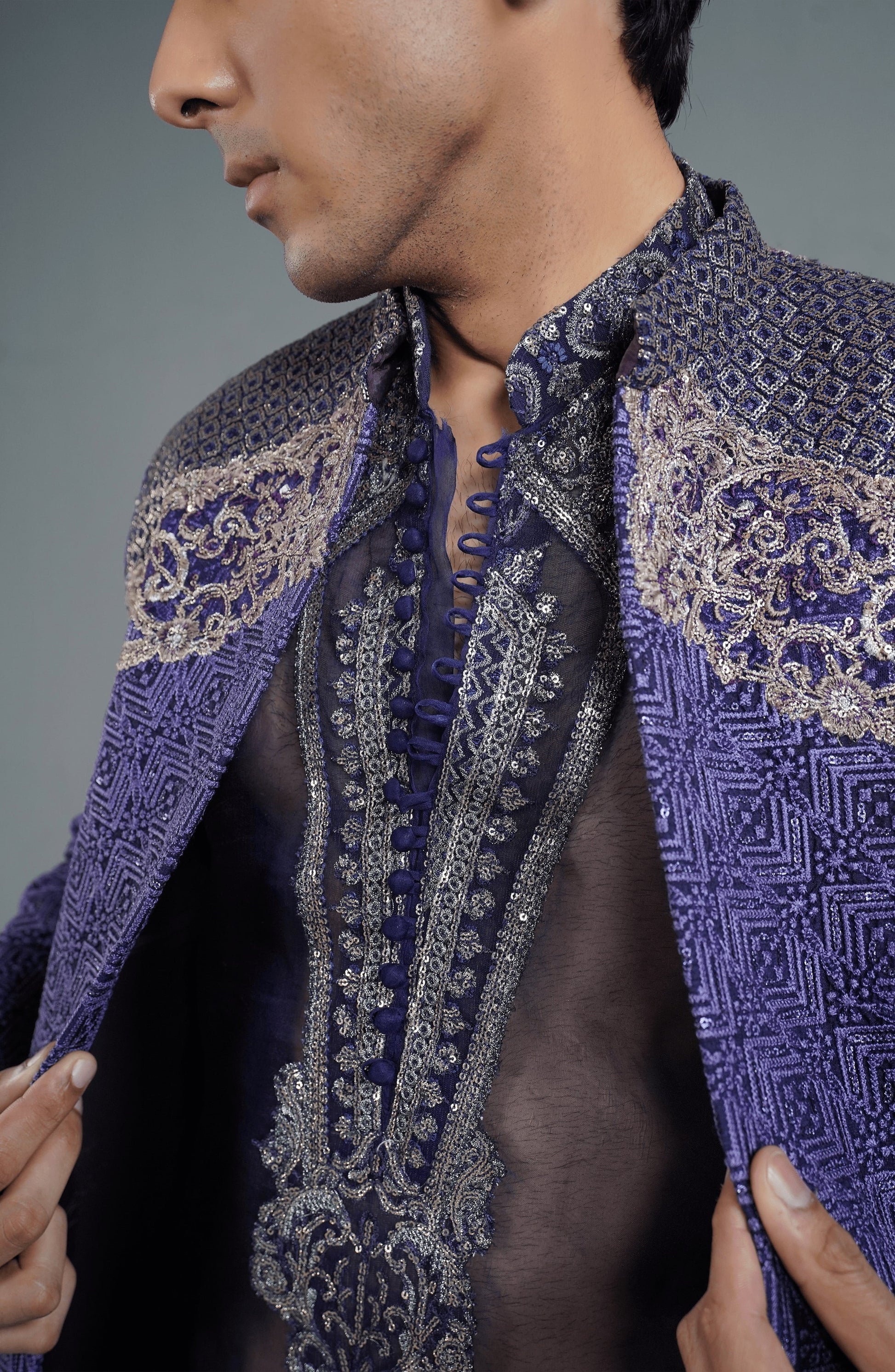 Men’s sherwani in regal and modern styles