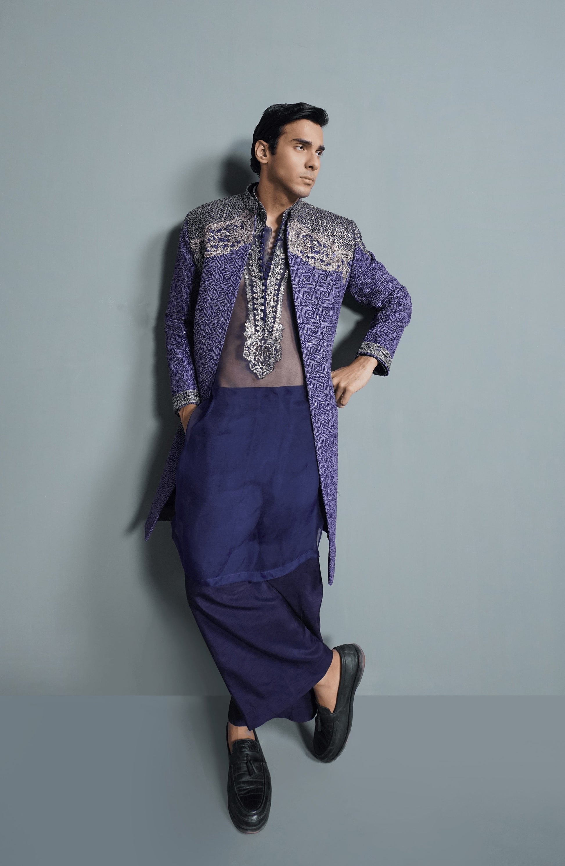 Designer sherwani for men online in USA by Trousseau HSY